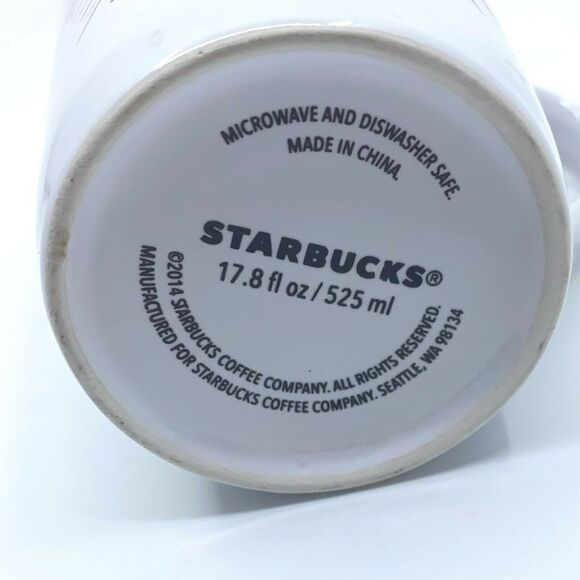 STARBUCKS 2014 Red Star Burst Firework 17.8 oz Mug - Picture 5 of 5